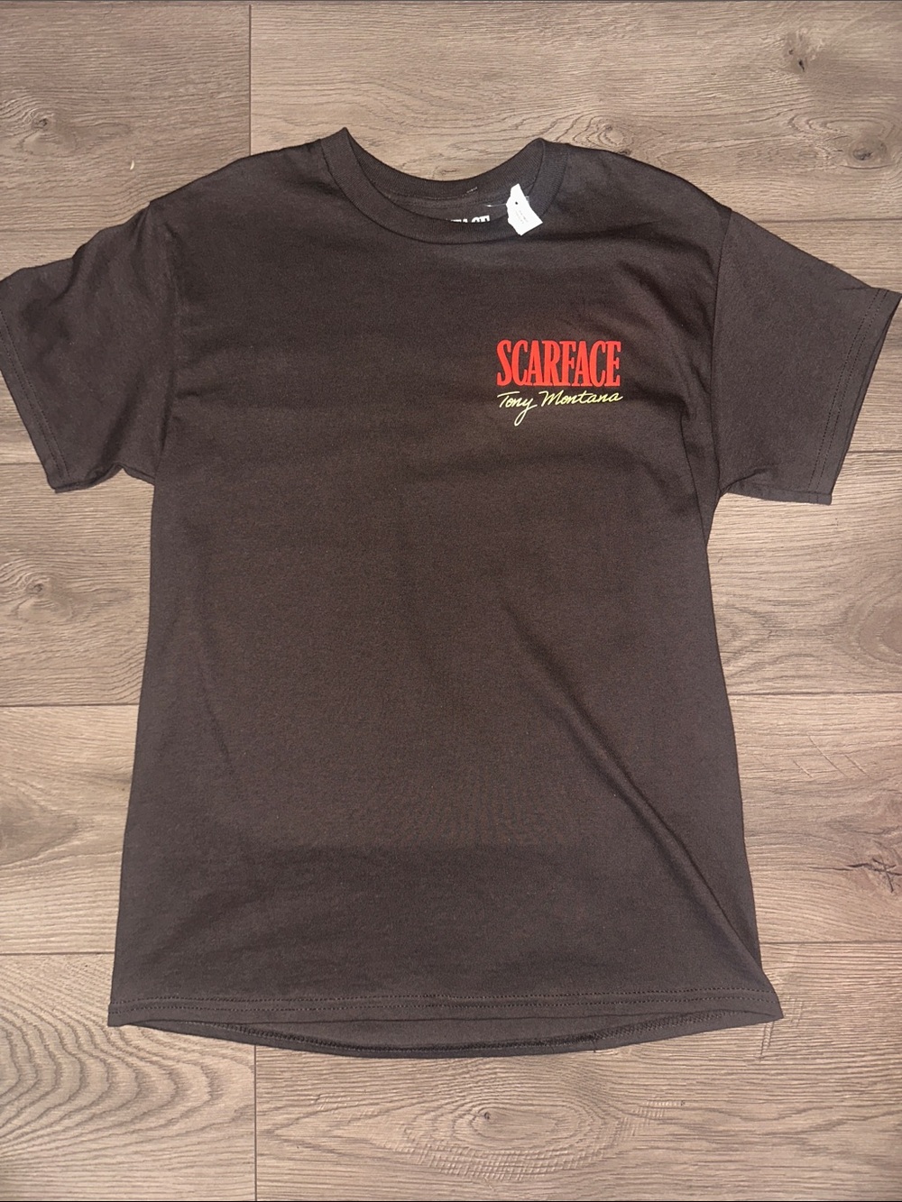 Scarface Tony Montana Black Graphic Short Sleeve Tee